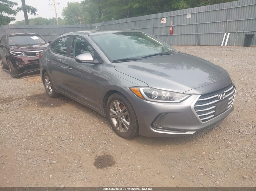 2018 Hyundai Elantra VIN KMHD84LFXJU447037 IAAI salvage auction — NORMAL WEAR, Clear (New Jersey), sold $325 on 2026-07-22 (photo 1)