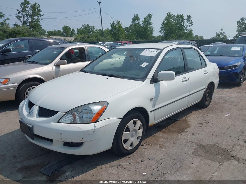 2005 Mitsubishi Lancer VIN JA3AJ26E45U053525 IAAI salvage auction — RIGHT REAR, Clear (Pennsylvania), sold $375 on 2026-07-28 (photo 2)