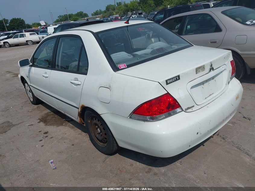 2005 Mitsubishi Lancer VIN JA3AJ26E45U053525 IAAI salvage auction — RIGHT REAR, Clear (Pennsylvania), sold $375 on 2026-07-28 (photo 3)