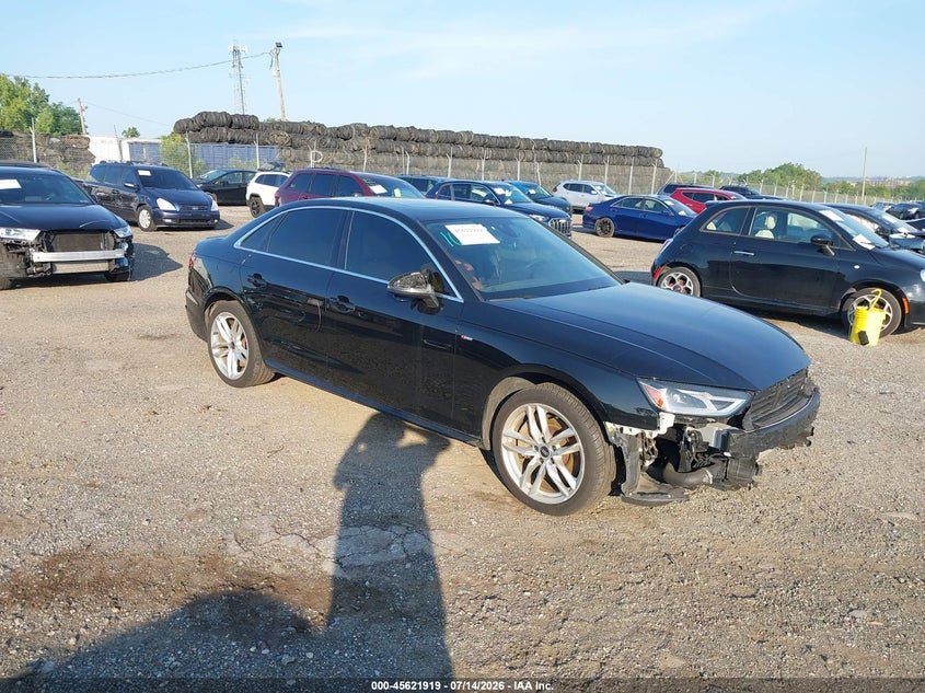 2021 Audi A4 VIN WAUDAAF46MN006826 — IAAI salvage auction photo