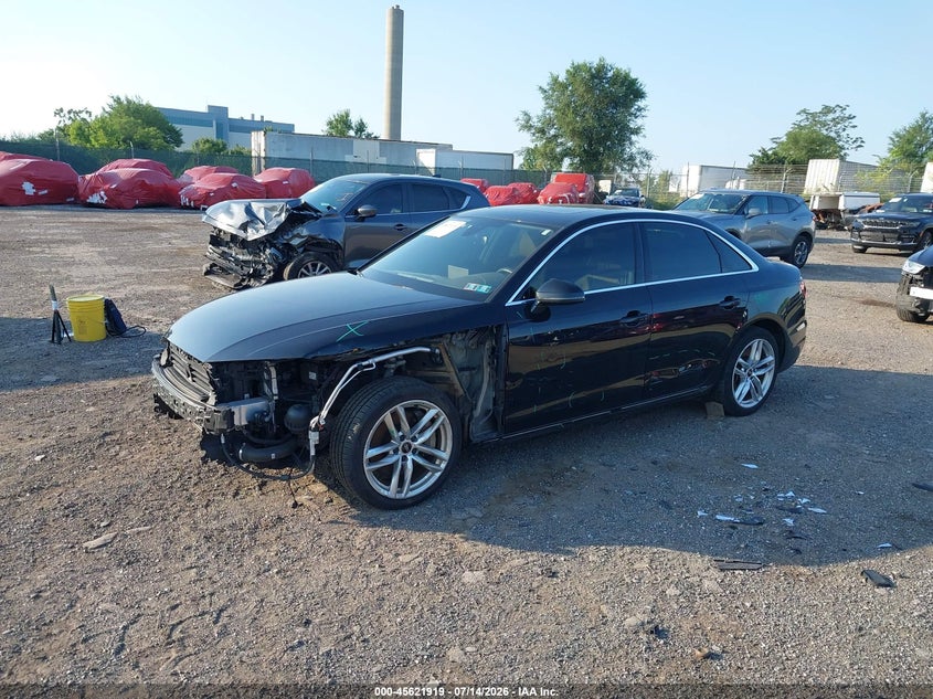 2021 Audi A4 VIN WAUDAAF46MN006826 IAAI salvage auction — SIDE, Salvage (Pennsylvania), sold $7,650 on 2026-09-01 (photo 2)