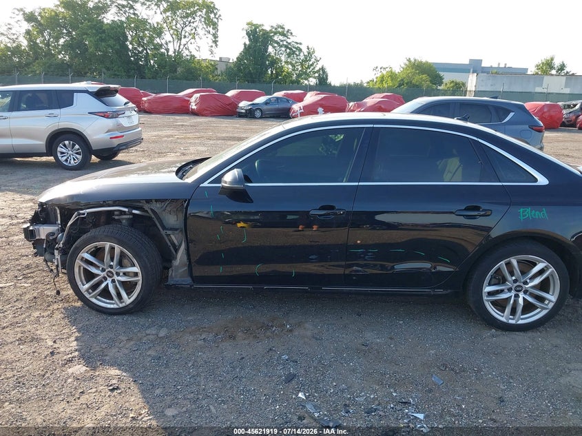 2021 Audi A4 VIN WAUDAAF46MN006826 IAAI salvage auction — SIDE, Salvage (Pennsylvania), sold $7,650 on 2026-09-01 (photo 6)