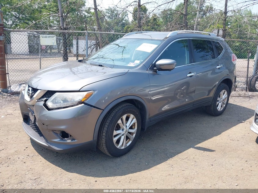 2016 Nissan Rogue VIN JN8AT2MV7GW134836 IAAI salvage auction — NORMAL WEAR, Clear (New Jersey), sold $525 on 2026-07-27 (photo 2)