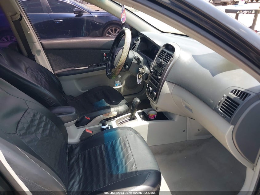 2006 Kia Spectra VIN KNAFE121X65259742 IAAI salvage auction — RIGHT SIDE, Rebuildable (Florida), sold $400 on 2026-07-22 (photo 5)