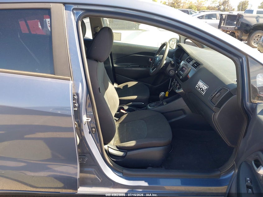 2016 Kia Rio VIN KNADM4A31G6564878 IAAI salvage auction — REAR END, Salvage (California), sold $425 on 2026-07-30 (photo 5)