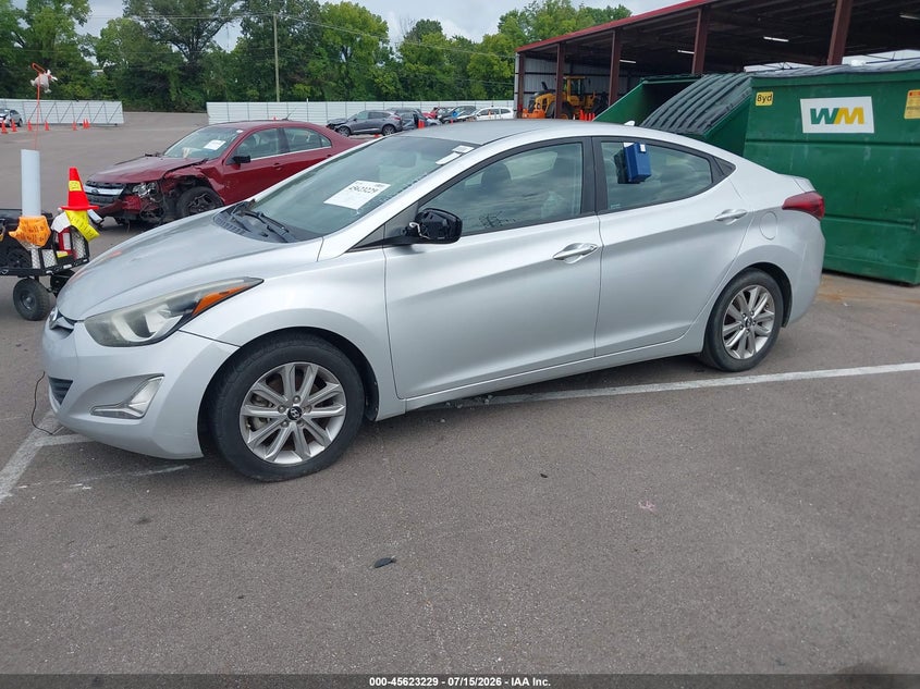 2015 Hyundai Elantra VIN 5NPDH4AE9FH608770 IAAI salvage auction — UNKNOWN, Salvage Title, sold $50 on 2026-07-19 (photo 2)