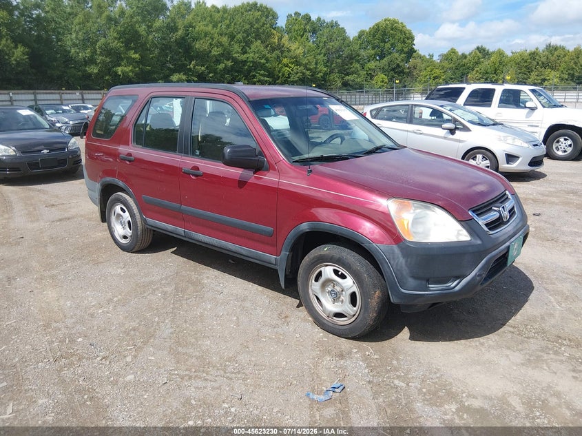 2004 Honda Cr-v VIN SHSRD68454U206629 IAAI salvage auction — NORMAL WEAR, Clear (Tennessee), sold $400 on 2026-07-29 (photo 1)