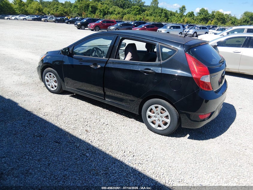 2013 Hyundai Accent VIN KMHCT5AE4DU089223 IAAI salvage auction — NORMAL WEAR, Clear (Indiana), sold $225 on 2026-07-29 (photo 3)