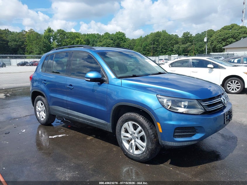 2017 Volkswagen Tiguan VIN WVGAV7AX4HW503514 IAAI salvage auction — NORMAL WEAR, Clear (Georgia), sold $1,600 on 2026-07-29 (photo 1)