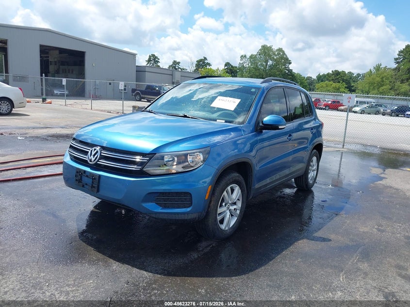 2017 Volkswagen Tiguan VIN WVGAV7AX4HW503514 IAAI salvage auction — NORMAL WEAR, Clear (Georgia), sold $1,600 on 2026-07-29 (photo 2)