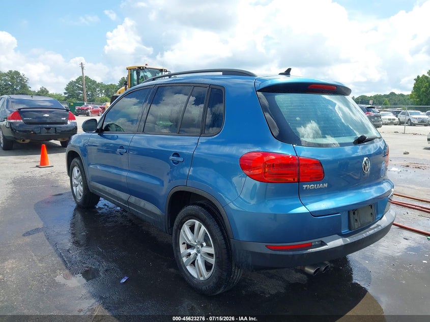 2017 Volkswagen Tiguan VIN WVGAV7AX4HW503514 IAAI salvage auction — NORMAL WEAR, Clear (Georgia), sold $1,600 on 2026-07-29 (photo 3)