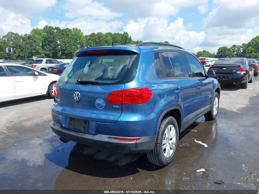 2017 Volkswagen Tiguan VIN WVGAV7AX4HW503514 IAAI salvage auction — NORMAL WEAR, Clear (Georgia), sold $1,600 on 2026-07-29 (photo 4)