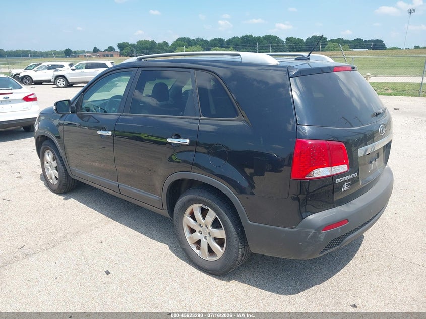 2013 Kia Sorento VIN 5XYKT3A69DG373378 IAAI salvage auction — NORMAL WEAR, Salvage Title, sold $25 on 2026-07-22 (photo 3)