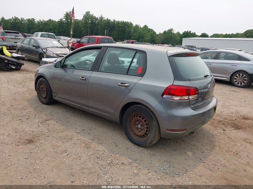 2012 Volkswagen Golf VIN WVWDB7AJ7CW270288 IAAI salvage auction — NORMAL WEAR, Clear (Florida), sold $550 on 2026-07-24 (photo 3)