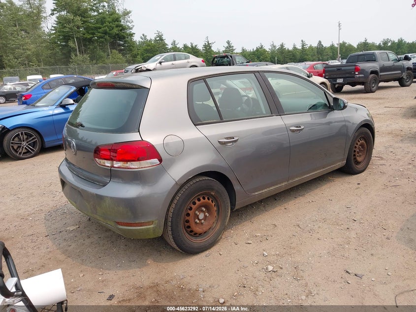 2012 Volkswagen Golf VIN WVWDB7AJ7CW270288 IAAI salvage auction — NORMAL WEAR, Clear (Florida), sold $550 on 2026-07-24 (photo 4)
