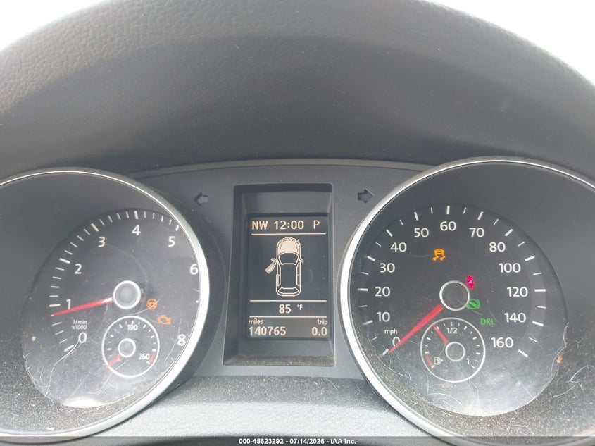 2012 Volkswagen Golf VIN WVWDB7AJ7CW270288 IAAI salvage auction — NORMAL WEAR, Clear (Florida), sold $550 on 2026-07-24 (photo 7)