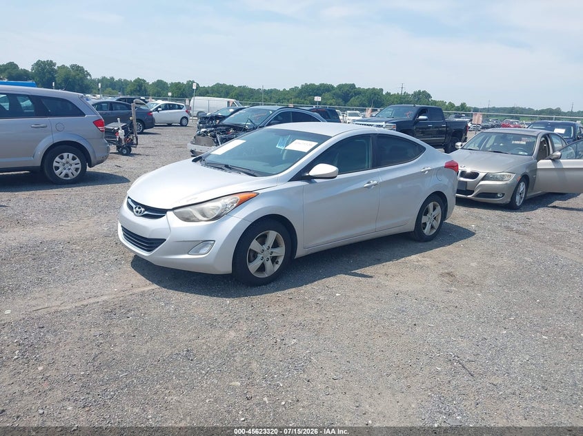 2013 Hyundai Elantra VIN KMHDH4AE2DU551620 IAAI salvage auction — RIGHT SIDE, Salvage - Greater Than 75% (Maryland), sold $1,400 on 2026-08-01 (photo 2)