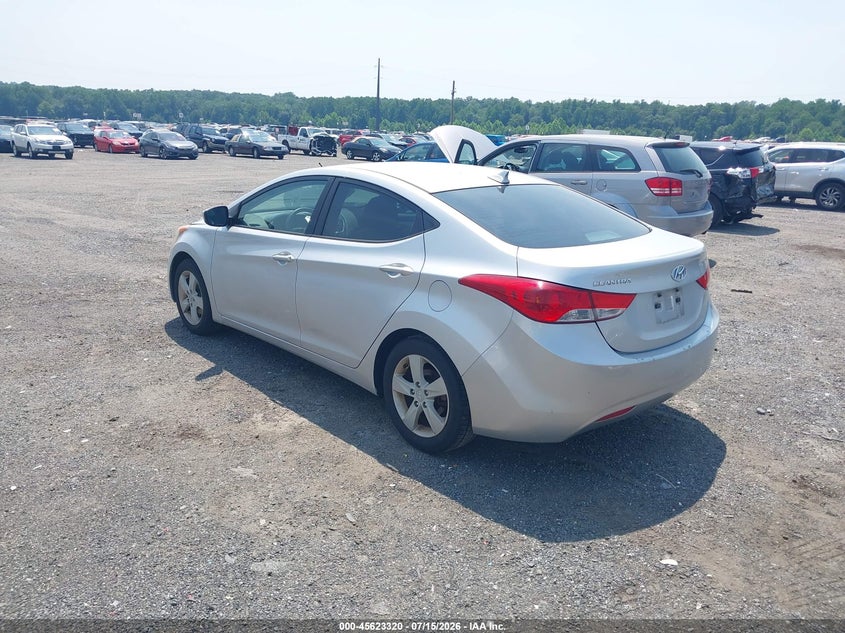 2013 Hyundai Elantra VIN KMHDH4AE2DU551620 IAAI salvage auction — RIGHT SIDE, Salvage - Greater Than 75% (Maryland), sold $1,400 on 2026-08-01 (photo 3)