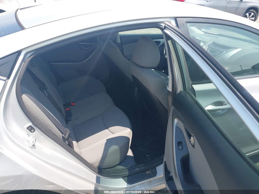 2013 Hyundai Elantra VIN KMHDH4AE2DU551620 IAAI salvage auction — RIGHT SIDE, Salvage - Greater Than 75% (Maryland), sold $1,400 on 2026-08-01 (photo 8)