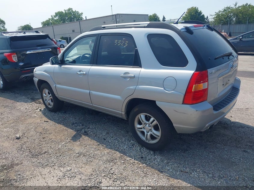 2007 Kia Sportage VIN KNDJE723377309095 IAAI salvage auction — NORMAL WEAR, Clear (Illinois), sold $1,650 on 2026-07-20 (photo 3)