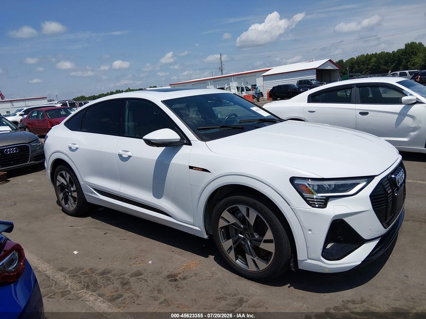 2022 Audi E-tron sportback VIN WA11AAGEXNB013059 IAAI salvage auction — LEFT FRONT, Salvage (North Carolina), sold $17,000 on 2026-08-02 (photo 1)