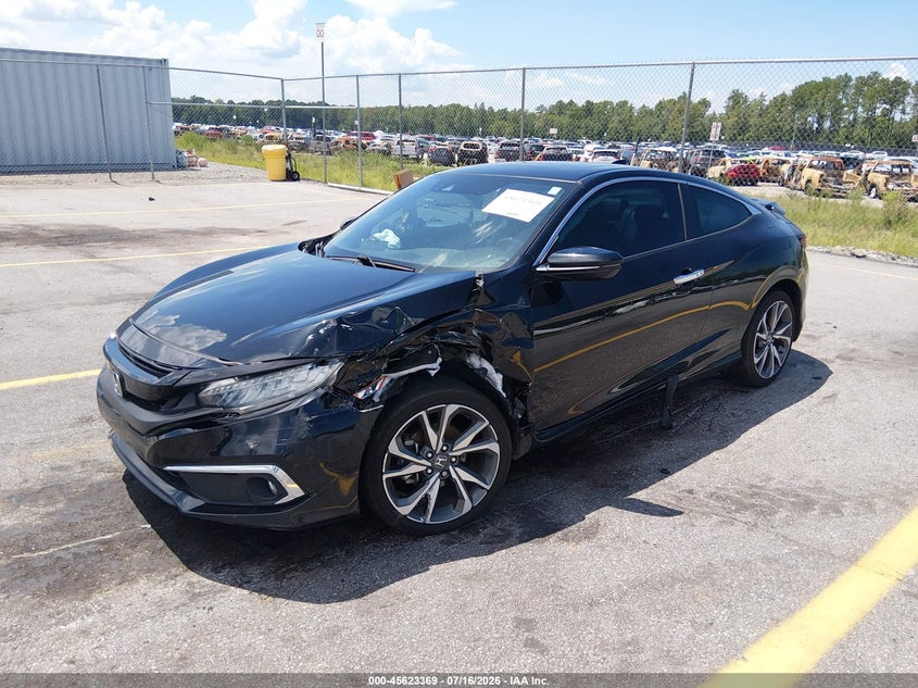 2019 Honda Civic VIN 2HGFC3B96KH353583 IAAI salvage auction — LEFT FRONT, Wait Title, sold $2,950 on 2026-09-30 (photo 2)