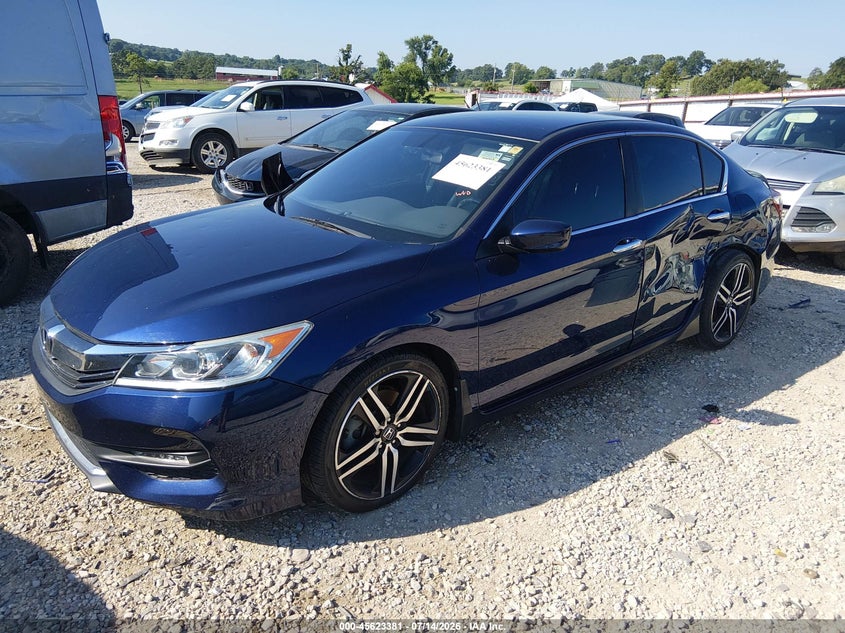 2016 Honda Accord VIN 1HGCR2F56GA180706 IAAI salvage auction — SIDE, Clear (Arkansas), sold $3,900 on 2026-07-29 (photo 2)