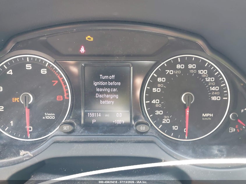 2013 Audi Q5 VIN WA1LFAFP0DA041664 IAAI salvage auction — NORMAL WEAR, Clear (Indiana), sold $1,100 on 2026-07-29 (photo 7)