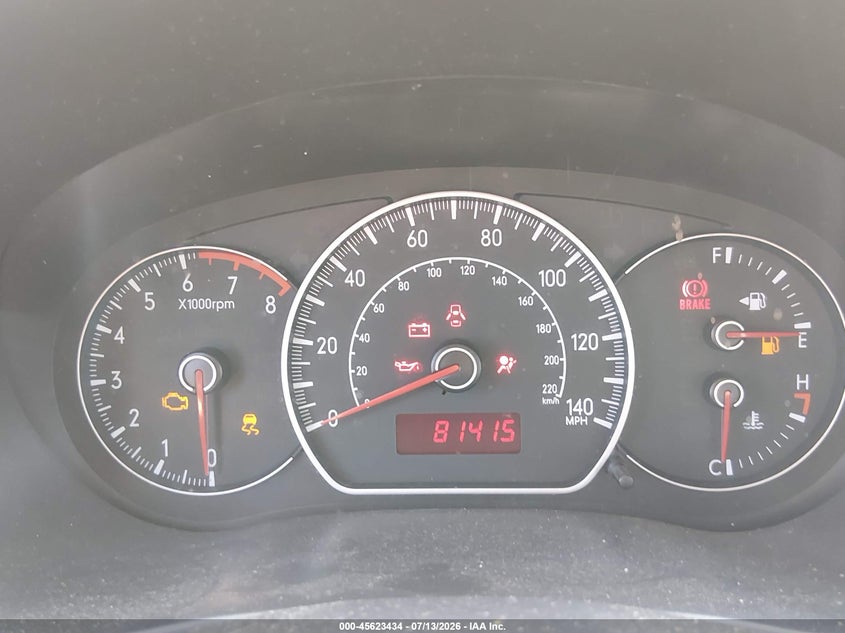 2008 Suzuki Sx4 VIN JS2YB417885102912 IAAI salvage auction — NORMAL WEAR, Clear (New Jersey), sold $675 on 2026-07-26 (photo 7)