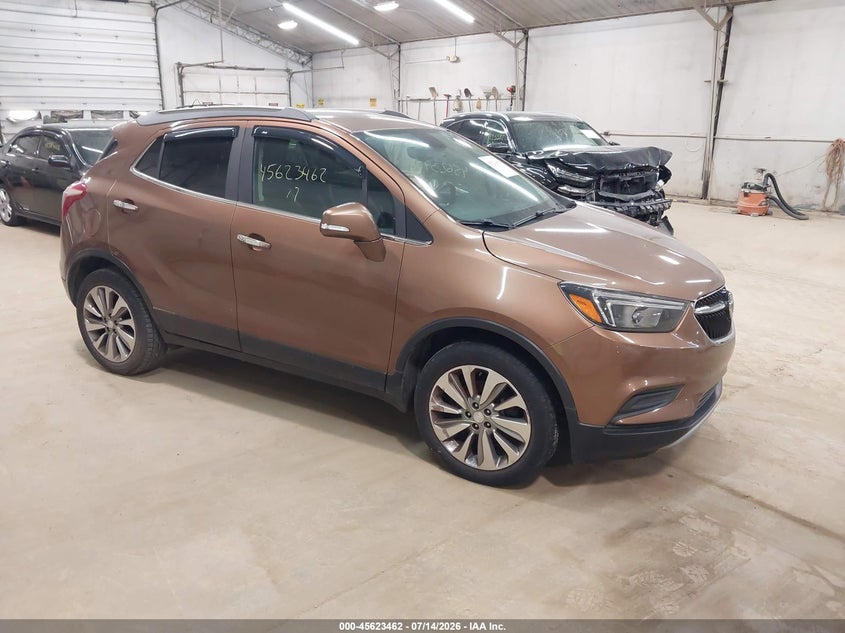 2017 Buick Encore VIN KL4CJASB2HB230468 IAAI salvage auction — NORMAL WEAR, Clear (Pennsylvania), sold $450 on 2026-07-30 (photo 1)