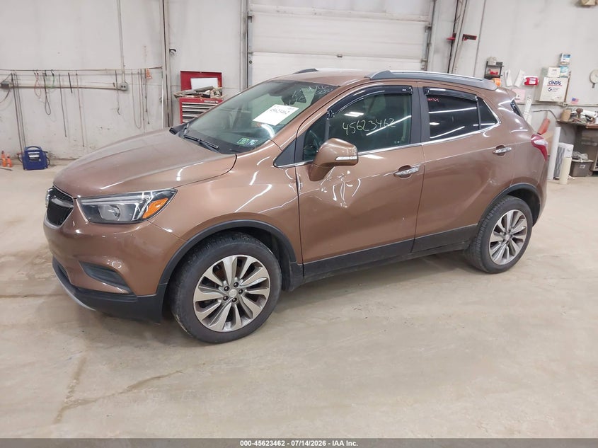 2017 Buick Encore VIN KL4CJASB2HB230468 IAAI salvage auction — NORMAL WEAR, Clear (Pennsylvania), sold $450 on 2026-07-30 (photo 2)