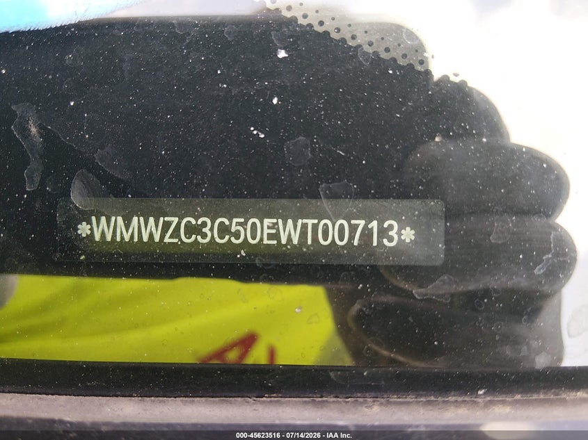2014 Mini Countryman VIN WMWZC3C50EWT00713 IAAI salvage auction — NORMAL WEAR, Original (Texas), sold $25 on 2026-07-29 (photo 9)