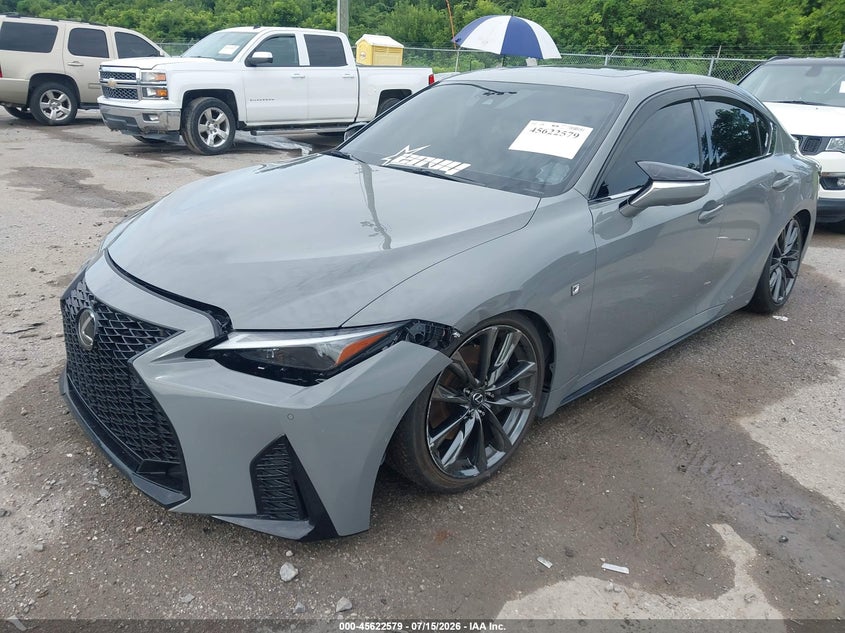 2024 Lexus Is VIN JTHGZ1B24R5080426 IAAI salvage auction — WATER/FLOOD, Salvage Title, sold $16,300 on 2026-08-25 (photo 2)