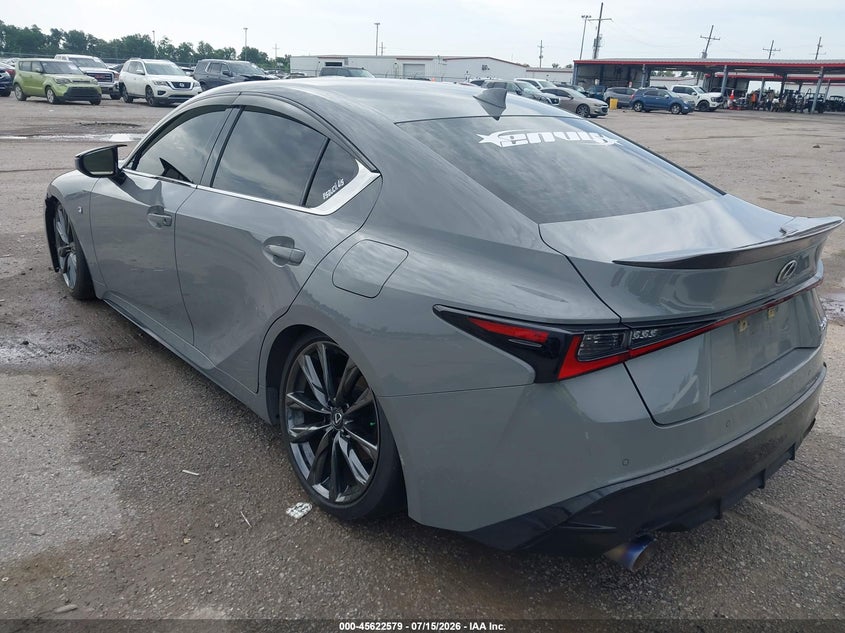 2024 Lexus Is VIN JTHGZ1B24R5080426 IAAI salvage auction — WATER/FLOOD, Salvage Title, sold $16,300 on 2026-08-25 (photo 3)