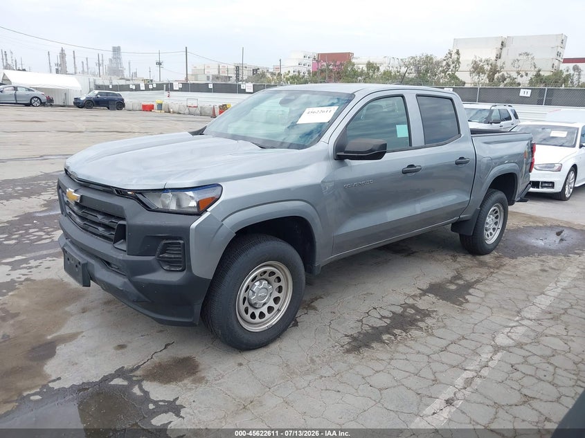 2025 Chevrolet Colorado VIN 1GCPSBEK4S1148759 IAAI salvage auction — FRONT & REAR, Clear (California), sold $10,200 on 2026-07-29 (photo 2)