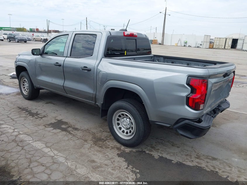 2025 Chevrolet Colorado VIN 1GCPSBEK4S1148759 IAAI salvage auction — FRONT & REAR, Clear (California), sold $10,200 on 2026-07-29 (photo 3)