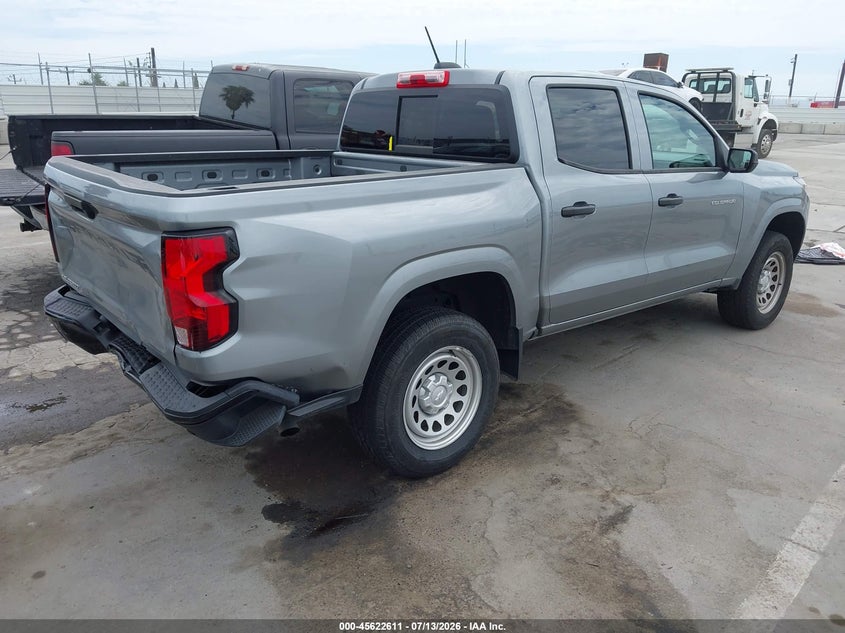 2025 Chevrolet Colorado VIN 1GCPSBEK4S1148759 IAAI salvage auction — FRONT & REAR, Clear (California), sold $10,200 on 2026-07-29 (photo 4)