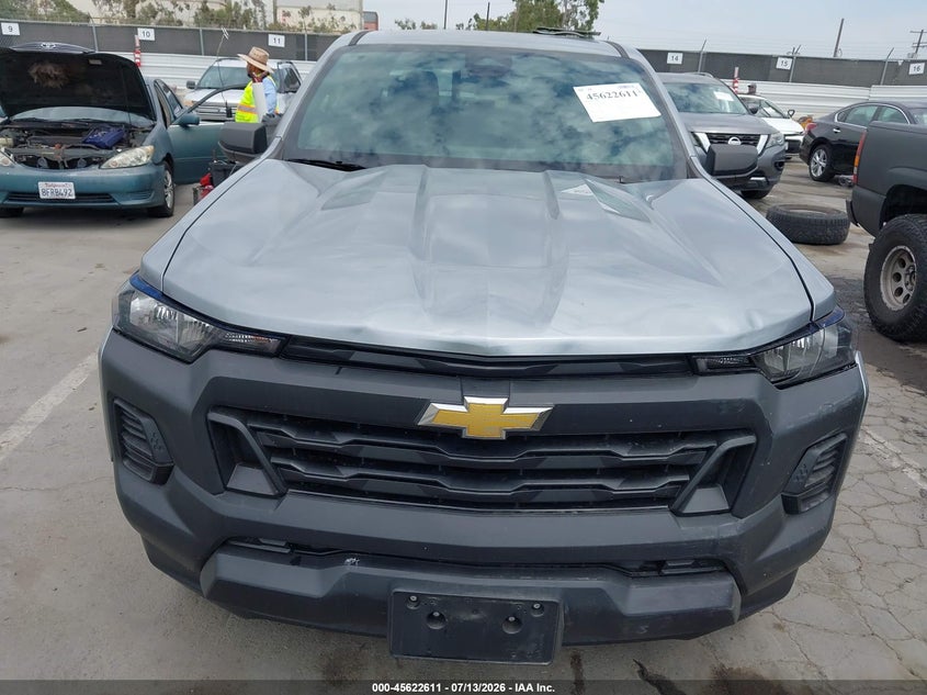 2025 Chevrolet Colorado VIN 1GCPSBEK4S1148759 IAAI salvage auction — FRONT & REAR, Clear (California), sold $10,200 on 2026-07-29 (photo 6)