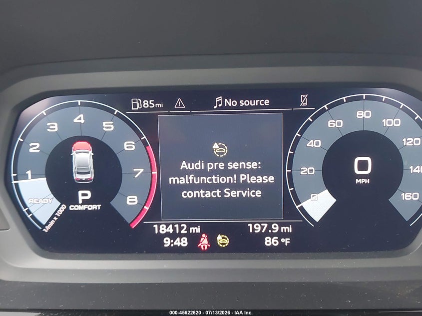 2024 Audi A3 VIN WAUGUDGY3RA042348 IAAI salvage auction — NORMAL WEAR, Salvage Title, sold $14,600 on 2026-07-19 (photo 7)