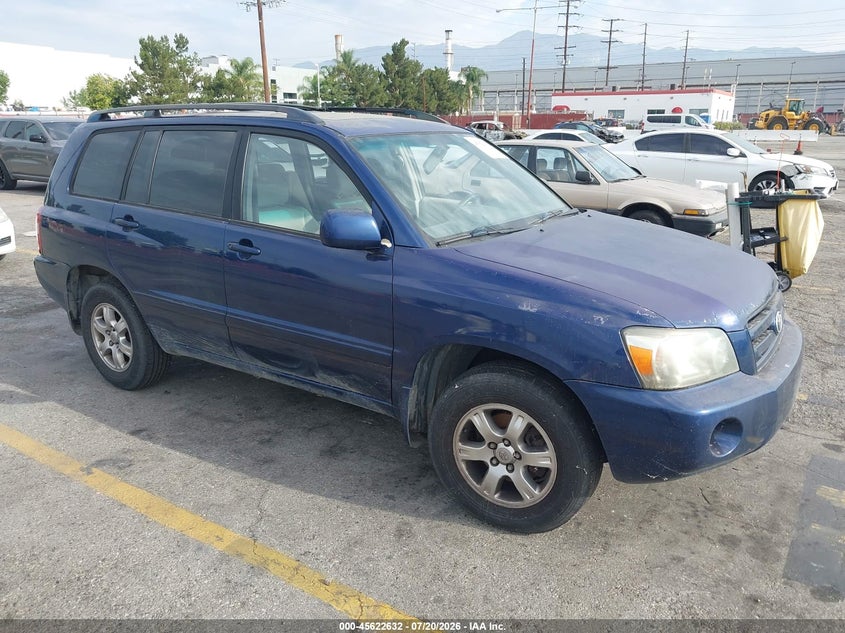 2006 Toyota Highlander VIN JTEDP21A860096917 IAAI salvage auction — NORMAL WEAR, Clear - Dealer Only (California), sold $500 on 2026-07-28 (photo 1)