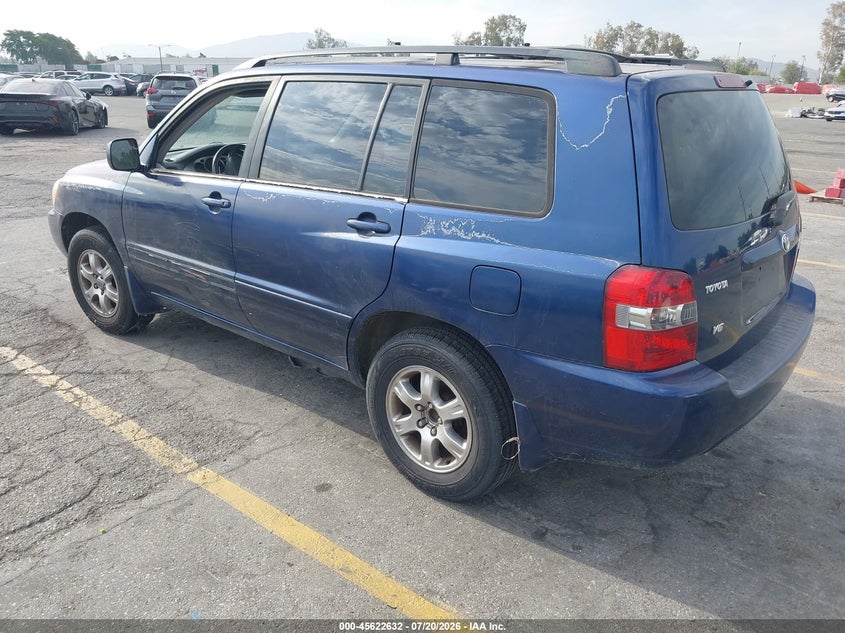 2006 Toyota Highlander VIN JTEDP21A860096917 IAAI salvage auction — NORMAL WEAR, Clear - Dealer Only (California), sold $500 on 2026-07-28 (photo 3)