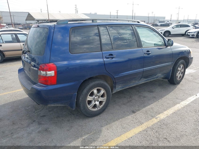 2006 Toyota Highlander VIN JTEDP21A860096917 IAAI salvage auction — NORMAL WEAR, Clear - Dealer Only (California), sold $500 on 2026-07-28 (photo 4)