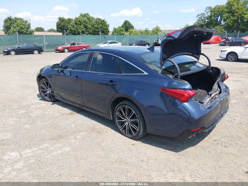 2019 Toyota Avalon VIN 4T1BZ1FB3KU027245 IAAI salvage auction — FRONT & REAR, Salvage Title, sold $9,200 on 2026-08-21 (photo 3)