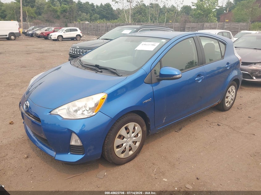 2012 Toyota Prius c VIN JTDKDTB3XC1519464 IAAI salvage auction — NORMAL WEAR, Salvage Title, sold $525 on 2026-07-17 (photo 2)