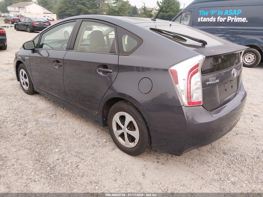 2012 Toyota Prius VIN JTDKN3DU9C1487383 IAAI salvage auction — FRONT END, Clear (New Jersey), sold $375 on 2026-07-21 (photo 3)