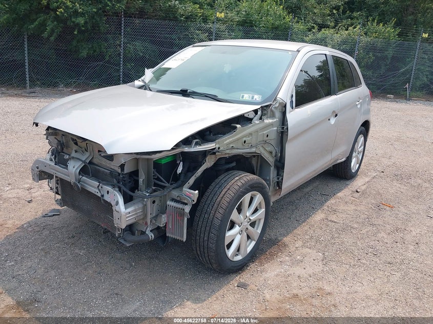 2014 Mitsubishi Outlander VIN 4A4AR3AU0EE030129 IAAI salvage auction — FRONT END, Salvage Title, sold $600 on 2026-07-25 (photo 2)