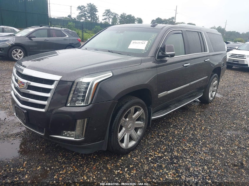 2018 Cadillac Escalade VIN 1GYS4HKJ3JR164089 IAAI salvage auction — FRONT & REAR, Salvage Title, sold $6,775 on 2026-08-22 (photo 2)