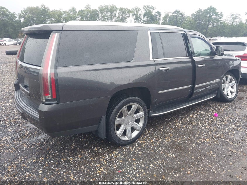 2018 Cadillac Escalade VIN 1GYS4HKJ3JR164089 IAAI salvage auction — FRONT & REAR, Salvage Title, sold $6,775 on 2026-08-22 (photo 4)