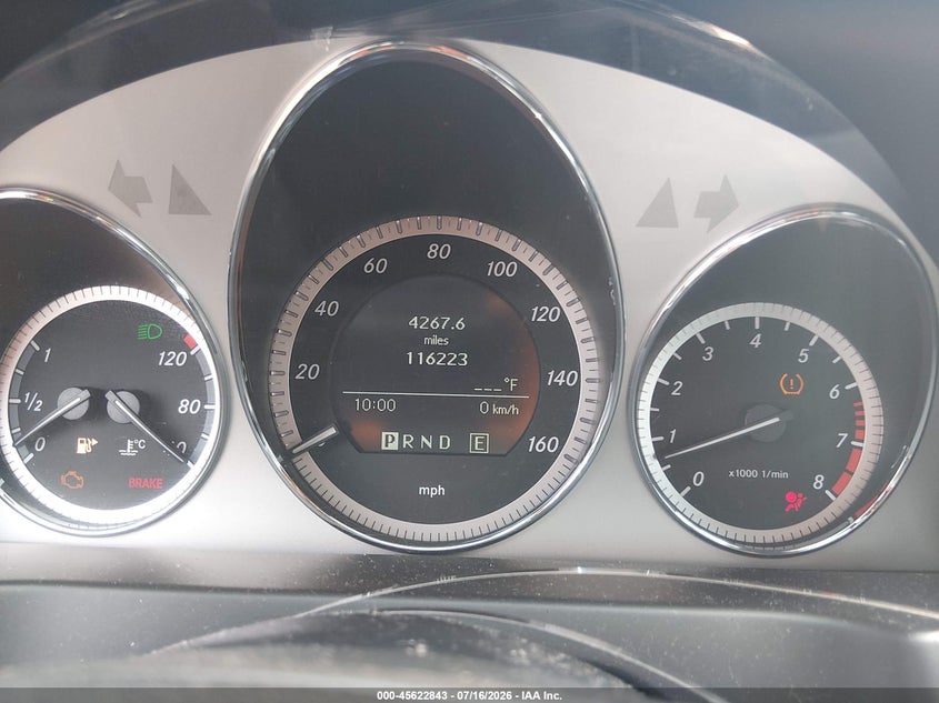 2011 Mercedes-benz C class VIN WDDGF8BB5BR164858 IAAI salvage auction — FRONT END, Salvage (Pennsylvania), sold $600 on 2026-08-07 (photo 7)