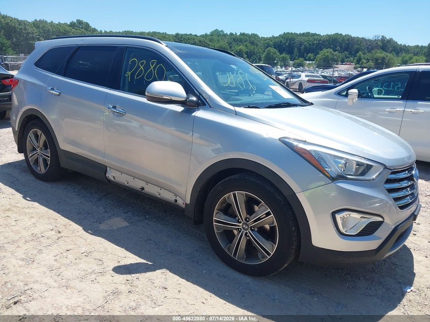 2014 Hyundai Santa fe VIN KM8SRDHF6EU087400 IAAI salvage auction — HAIL, Junk Bill Of Sale Mv2459 (Wisconsin), sold $1,700 on 2026-07-29 (photo 1)